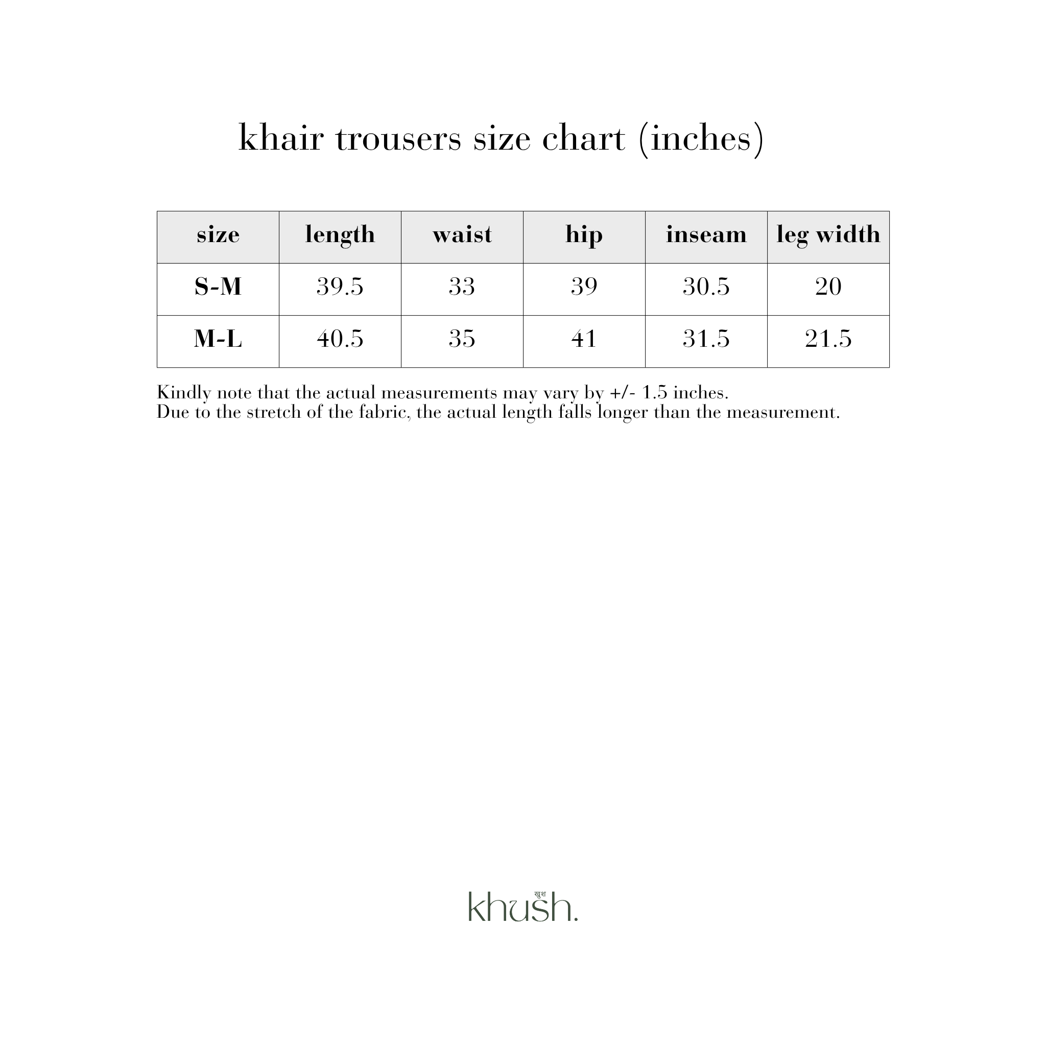 Khair Trousers